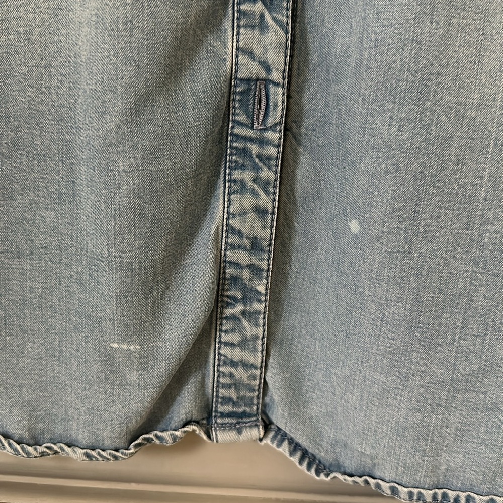 J Jill Demin Shirt, Medium Petite - Picture 3 of 3